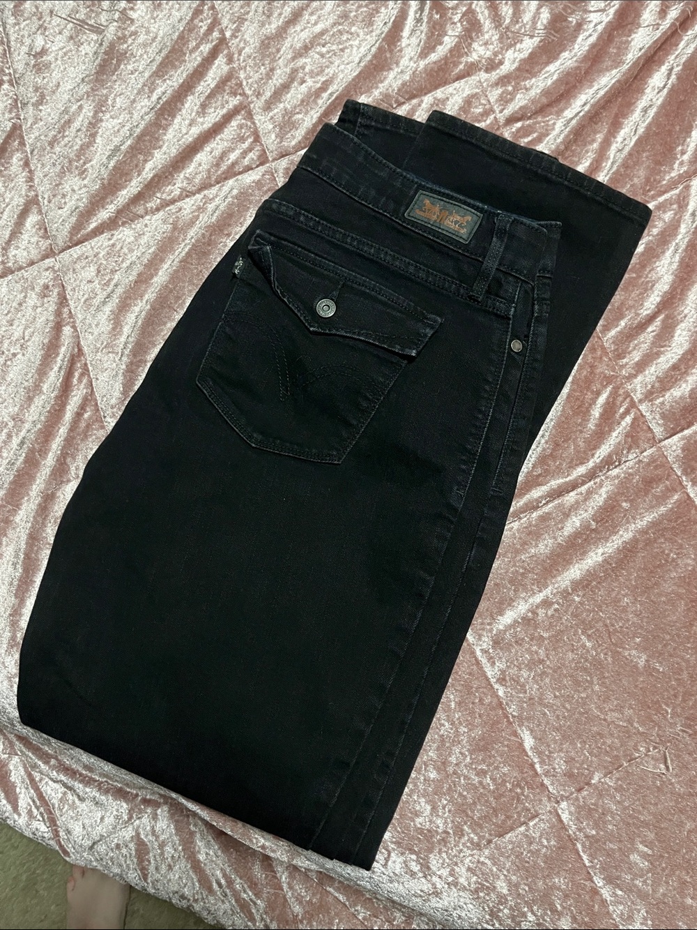 Levi's Women's Black Boot-Cut Jeans - Classic Five-Pocket Style